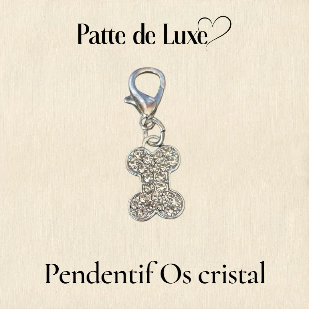Pendantif Os cristal Patte de luxe